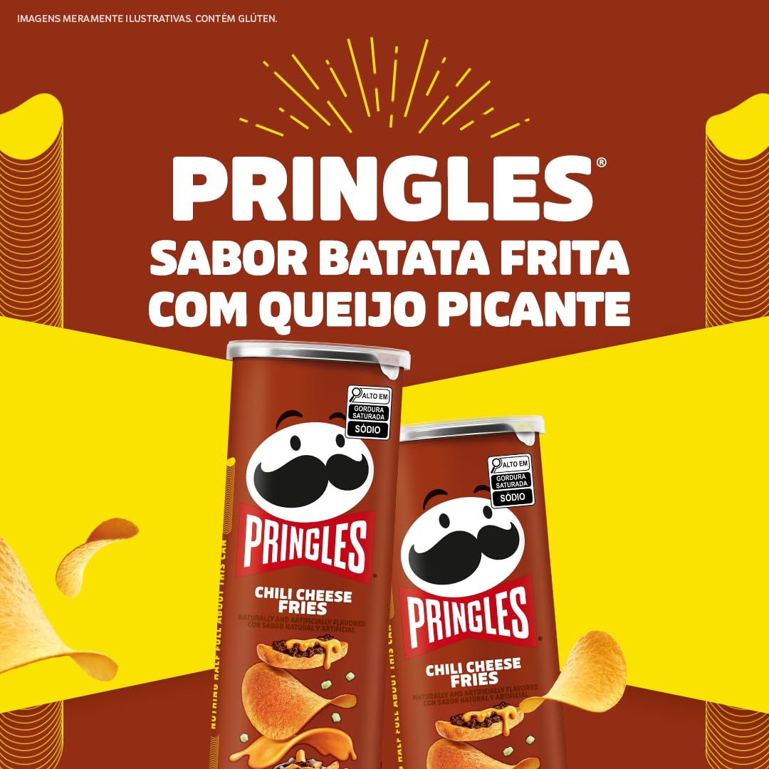 Pringles Importada Chilli Cheese Fries 158g | Amazon.com.br